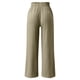 thumbnail image 5 of Pantalones de seda helada de cintura alta con estampado de hojas de loto para mujer - Tejido arrugado, cintura media, bolsillos, estilo informal, para todas las estaciones, tallas S-XXL, 5 of 6