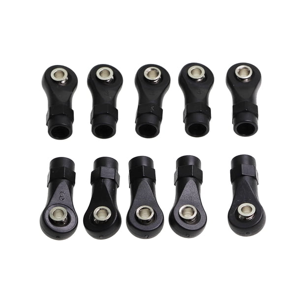 Vogacara 10 Uds escalas extremos de barra de acoplamiento RC coche enlace cabezas de bola modelo coche Control remoto juguete suministros reemplazo Type3 NO3 Vogacara FN000779-03