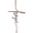 Hammered Copper, variant on Hope Cross - Metal Wall Art