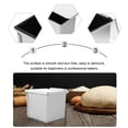 thumbnail image 3 of 1 Pc Square Aluminum Alloy Loaf Pan Non Stick Bread Baking Mold Toast Making Mold (Silver), 3 of 7
