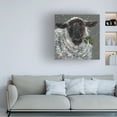 thumbnail image 2 of Trademark Fine Art Mary Miller Veazie Wren The Christmas Sheep Canvas Wall Art - 14x14, 2 of 5