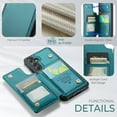 thumbnail image 3 of For Samsung Galaxy S26 Case with Card Holder, Wallet Case for Women Men with RFID Blocking, Durable Leather Kickstand Magnetic Clasp Shockproof Phone Case, 3 of 11