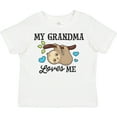 thumbnail image 3 of Inktastic My Grandma Loves Me with Sloth and Hearts Boys or Girls Toddler T-Shirt, 3 of 5