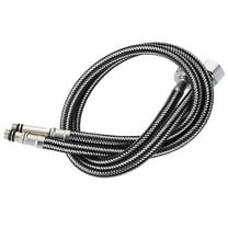 PENIKOKO 2Pcs Stainless Steel Braided Faucet Hose for Sink Reliable Hot Cold Water Inlet Flexible