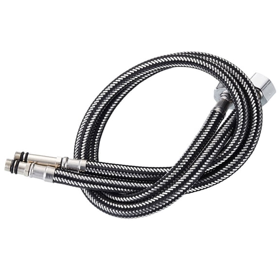 PENIKOKO 2Pcs Stainless Steel Braided Faucet Hose for Sink Reliable Hot Cold Water Inlet Flexible