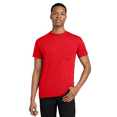 thumbnail image 5 of Gildan Heavy Cotton Pocket T-Shirt, Crewneck Short Sleeve Tee for Men, Workwear Shirts (Red, 3XL), 5 of 5