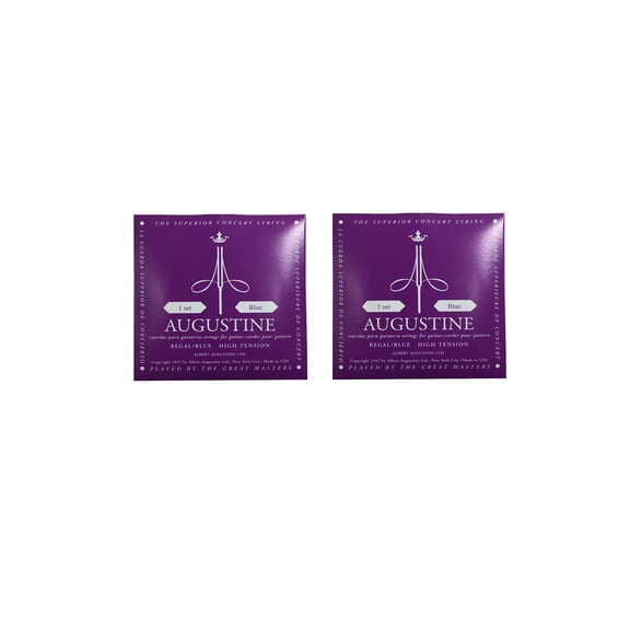 Augustine Guitar Strings 2-Sets Classical Regal Blue High Tension 530A