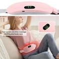 thumbnail image 6 of Cordless Heating Pad Heating Massager for Back Pain Menstrual Cramps Pain Relief Portable Heating Pad 4 Vibration Mode Massager with Adjustable Heating Temperature (Pink), 6 of 6