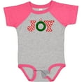 thumbnail image 3 of Inktastic Joy Christmas Ornament with Candy Cane Stripes Boys or Girls Baby Bodysuit, 3 of 5