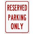 thumbnail image 1 of Parking Sign, Reserved Parking Only, 18x24 Corrugated Plastic, 1 of 1