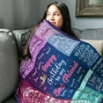 thumbnail image 2 of Birthday Gifts for Women - Happy Birthday Decorations for Her Throw Blanket - Gifts for Women Birthday Unique 60"x50" - Birthday Present Gifts for Girls Friendship - Female Bday Gift Ideas, 2 of 5