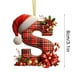 thumbnail image 2 of Adornos Navideños con Monograma Acrílico de 26 Letras y Gorro de Papá Noel | Adornos Colgantes 2D para Árbol de Navidad | Decoración Navideña para El Hogar | Adornos Navideños Multiusos para Chimenea, 2 of 5