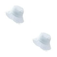 thumbnail image 1 of kurtrusly Bucket Hat Fashionable Sun Protection For Outdoor Activities Casual Comfort white 2Set, 1 of 6