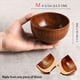 thumbnail image 4 of Azufaifa Tazón de Madera de Estilo Japonés Tazón de Arroz de Madera Tazón de Fideos Tazón de Madera Maciza, Diámetro 4,5 Pulgadas por 2-5/8 Pulgadas, Decoración (Medio) 12 Paquetes, 4 of 5