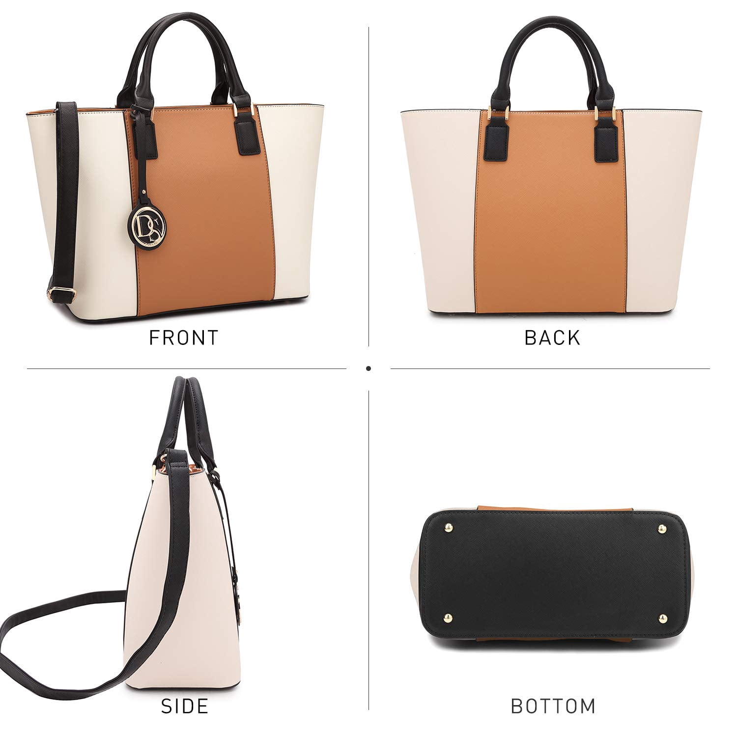Dasein Women's Handbags Purses Large Tote Shoulder Bag top Handle Satchel Bag for Work