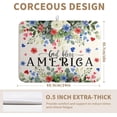 thumbnail image 5 of 4th of July Patriotic Floral Dish Drying Mat Summer Memorial Day Large Kitchen Mats Dish Drying Pad Absorbent Dish Dryer Mat for Kitchen Countertops Microfiber Drainer Pad Dish Drying Mats (18x24 in), 5 of 7
