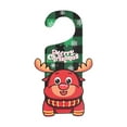 thumbnail image 1 of Xihbxyly Letrero Navideño de Madera, Diseño de Corona Colorida y Bonita, Adornos de Madera Hechos a Mano, Elegante Decoración para Puerta de Entrada, Versátil para Cafeterías y Hogares, Ideal para Re, 1 of 2