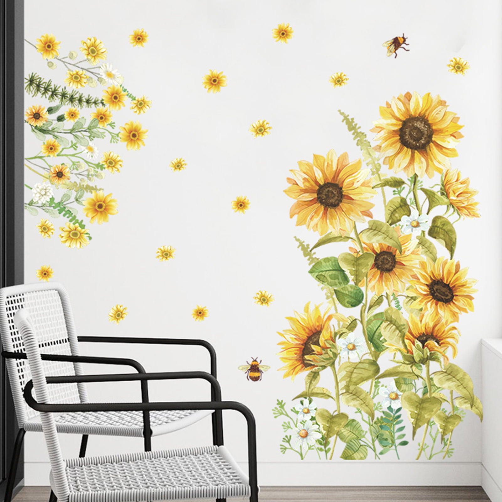 Sunflower DIY PVC Removable Wall Art Sticker Vinyl Decals Room Home Mural Decor 