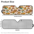 thumbnail image 7 of Yuyamidu Mushroom Windshield Sunshade for 2007-2023 Wrangler Rubicon Sahara TJ JK JKU 2 & 4 Door Hippie Flowers Car Sun Shade Blocks UV Rays and Keep Vehicle Cool, 7 of 7