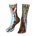 thumbnail image 6 of Salouo Christmas Horse Pattern Fun Novelty Crew Socks,Casual Athletic Socks Neutral Socks, 6 of 7
