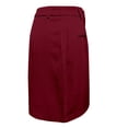 thumbnail image 6 of Stephy Womens Casual Solid Elegant Zipper Waist Suit Shorts Pants Elastic Waist Side Pockets Business Shorts, Red, L, 6 of 6