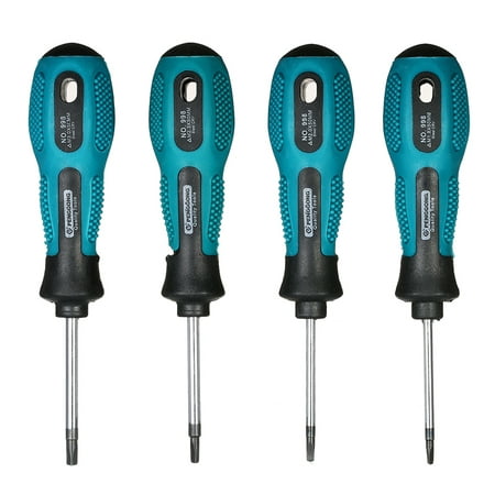 

PENGGONG 4PCS Screwdriver Set Magnetic Screw Driver Home Tool Kit for Household Appliances (Randomly Sent in Black or Silver )