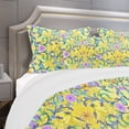 thumbnail image 4 of Designart 'Fancy Arabesque of Swirly Ornaments & Lovely Birds' Bohemian Duvet Cover Set, 4 of 4