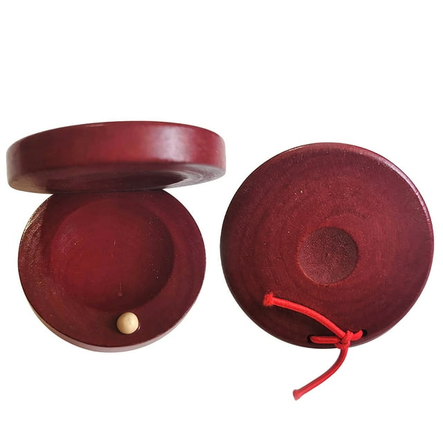 Kids Musical Instruments Wooden Castanets Percussion Instruments Finger Castanets Party Gifts Spanish Wooden Castanets Classroom Diy Rhythmic Music Instruments Kids Adults Gift for Kids