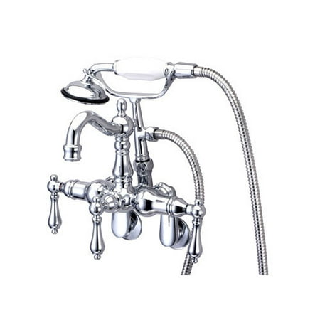 UPC 663370047534 product image for Kingston Brass CC1302T Vintage Wall Mounted Clawfoot Tub Filler with Personal Ha | upcitemdb.com