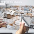 thumbnail image 3 of CAROOTU 3D Tile Backsplash Stickers Waterproof Self-Adhesive Peel Creative Home Beautification Designed for, 3 of 7