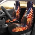 thumbnail image 3 of KAKALAD Fireworks Bald Eagle American Flag 06 Car Accessories Seat Covers Set Vehicle Seat Covers Universal Front Seats Protector 2 Pcs, 3 of 9