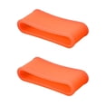 thumbnail image 1 of 2Pcs Pickleball Paddle Grip Band Elastic Badminton Table Tennis Racket Overgrip Handle Silicone Anti-slip Ring Orange Ellipse, 1 of 6
