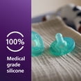 thumbnail image 6 of Philips Avent Soothie Baby Pacifiers - 100% Silicone Pacifiers For Babies 0-3 Months, One-Piece Design, Bpa-Free, Extra Durable, Green, 4 Pack, Model SCF190/41, 6 of 13