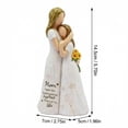 thumbnail image 3 of Celebrate Mother's Day With Mother Daughter Hugging Resin Figurine, Hand-Painted Sculpture, Tabletop Decor & Mother's Day Gift (Text), 3 of 10