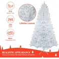 thumbnail image 2 of Senfot 6.5FT Pre-Lit Artificial Christmas Tree with 250 Warm White LED Lights, 818 Branch Tips, Perfect Xmas Decoration for Living Room & Office Holiday Decor White, 2 of 7
