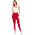 thumbnail image 4 of Women's Dip Dye High Rise Activewear Leggings, Red Wood M, 4 of 4