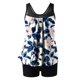 thumbnail image 2 of Traje de baño de dos piezas para mujer, trajes de baño para mujer, traje de baño de dos piezas de moda con estampado y cintura alta para mujer, 2 of 3