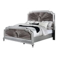 thumbnail image 2 of FOA Pappa Glam 3-Piece Silver Wood Bedroom Set - Queen + Nightstand + Dresser, 2 of 10