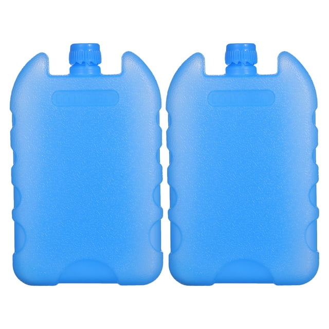 2pcs Air Conditioner Fan Ice Packs Reusable Cooler Ice Packs Long Lasting Freezer Blocks For Coolers Easy To Fill Plastic Ice Packs Versatile Ice Packs For Cooling Solution