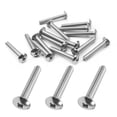 thumbnail image 1 of HUGFEGWE 30 Pcs M4x30mm Vis de Machine Phillips Tête Croisée Vis Pleine Filetage Acier Inoxydable 304 Vis Rondes pour Fixation Composant, Industriel et Construction, 1 of 6