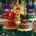 thumbnail image 6 of SMKE DIY Crochet Christmas Bell Ornament Kit,Perfect Beginner Christmas Kit,Hand-Knitted Christmas Bell Decoration for Crafting a Personalized Christmas Bell Purple, 6 of 9