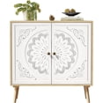 thumbnail image 2 of Armoire de Présentation avec 2 Portes, Armoires Sculptées, Bahuts Décoratifs, Armoires de Rangement avec Tablettes Ajustables, Armoires d'Entrée de Cuisine avec Armoires de Rangement, 2 of 2