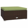 thumbnail image 3 of vidaXL 5 Piece Garden Lounge Set with Cushions Poly Rattan Brown, 3 of 5