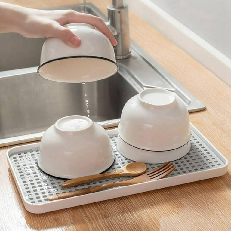 Reanea Gold Roll Up Dish Drying Rack Over The Sink, Kitchen Rolling Dish Drainer, Foldable Sink Rack Mat for Kitchen Sink Counter