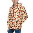thumbnail image 2 of Sikiie Halloween Donut Zip Up Hoodie Teenage, hoodies for Teenage, Zipper Sweatshirt Jacket for Daily, Traveling-Small, 2 of 6