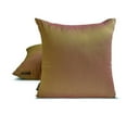 thumbnail image 4 of Decorative Throw Pillow cover Lime Green & Pink Pack of 2, 26"x26" Art Silk Two Tone Silk, Solid Pillow Pillowcase For Sofa Couch, Hotels, living, Bed Room, Solid Modern - Lime Green & Pink Luxury, 4 of 9