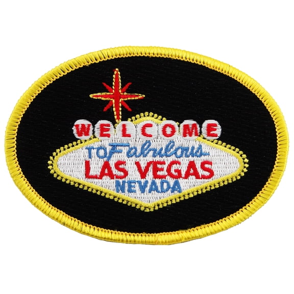 Welcome to Las Vegas Sign Embroidered Iron-On Patch