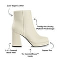 thumbnail image 6 of Journee Collection Womens Mollie Square Toe Platform Ankle Booties, 6 of 7