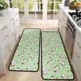 thumbnail image 4 of Kitchen Rugs Sets Of 2,Green Cow Dot Pattern Anti Fatigue Kitchen Mat Rugs Non Slip Washable,Decorative Kitchen Floor Mats for Kitchen,Sink,Laundry,17"x47"+17"x47", 4 of 5