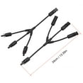 thumbnail image 2 of Graflsoa High-Performance Y-Type Solar PV Connector MC4 with Flame Retardant Cable, Waterproof & Dustproof, Black, 3-in-1 MC4 Connector with Cable for Outdoor Solar Panels, 2 of 7
